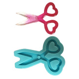 Love Heart Mini Scissors Resin Mold Keychain Pendant Silicone Mould