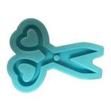 Love Heart Mini Scissors Resin Mold Keychain Pendant Silicone Mould