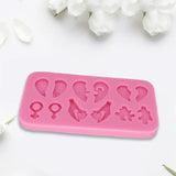Heart Shape Resin Keychain Silicone Mold
