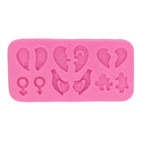 Heart Shape Resin Keychain Silicone Mold
