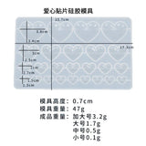 DIY Love Patch Epoxy Resin Mold Jewelry Tools Silicone Mold