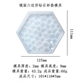 Plum Diamond Coaster Silicone Mold for Epoxy Resin Pouring
