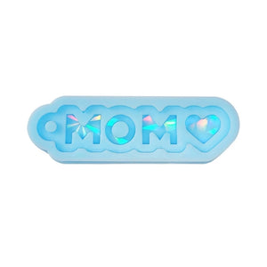 DIY MOM DAD Keychain Silicone Epoxy Mirror Mold Crafting Mould