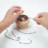 DIY Bead Spinner Holder Wooden Bowl for Bracelets Crafting