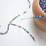 DIY Bead Spinner Holder Wooden Bowl for Bracelets Crafting