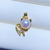 DIY Cat Style Pendant Base for Pearls Corals Jade Beads