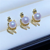 DIY Cat Style Pendant Base for Pearls Corals Jade Beads