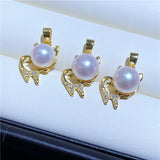 DIY Cat Style Pendant Base for Pearls Corals Jade Beads