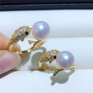 Dolphin Ring Base Mountings Findings Settings Adjustable Jewelry Parts