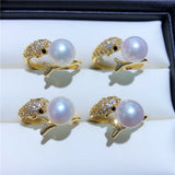 Dolphin Ring Base Mountings Findings Settings Adjustable Jewelry Parts