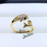 Dolphin Ring Base Mountings Findings Settings Adjustable Jewelry Parts