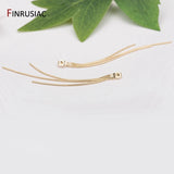 DIY 14k Plated Brass Tassel Chain Earring Backs Stopper Earnuts