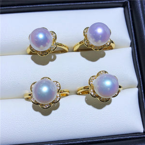 Adjustable Flower Ring Base for DIY Jewelry Making