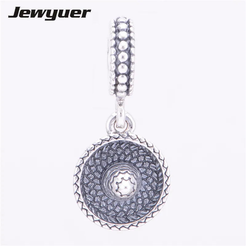 Sterling Silver Sombrero Floating Charms for Bracelet Necklace