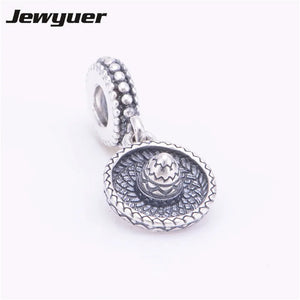 Sterling Silver Sombrero Floating Charms for Bracelet Necklace