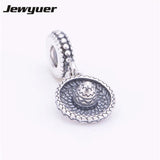 Sterling Silver Sombrero Floating Charms for Bracelet Necklace