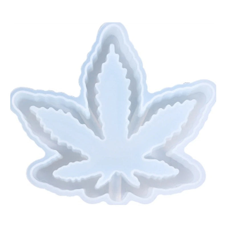 Maple Leaf Ashtray Silicone Mold UV Epoxy Resin Casting Box Mould