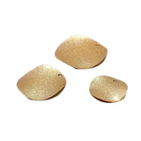 DIY K Plated Round Matte Eardrop Earring Accessories 8pcs