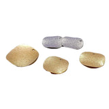 DIY K Plated Round Matte Eardrop Earring Accessories 8pcs