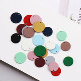 Matte Earrings Spray Paint Circular Pendant Ring Accessories