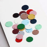 Matte Earrings Spray Paint Circular Pendant Ring Accessories