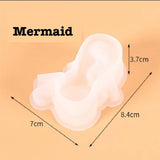 Mermaid Angel Table Decoration Resin Mold Jewelry Making