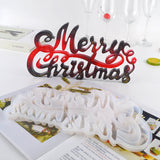 Resin Christmas Letters Decoration Silicone Mold DIY Art