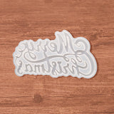 Resin Christmas Letters Decoration Silicone Mold DIY Art