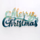 Resin Christmas Letters Decoration Silicone Mold DIY Art