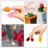 Mini Christmas Knit Hat Ornament DIY Craft Decor Accessories