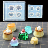 Mini Pudding Epoxy Resin Mold Food Play Pinching Mould UV Resin Molds