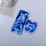DIY Mirror Mobile Phone Stand Silicone Mold for Resin Crafts Making