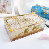 Square Flip-top Collection Box Resin Silicone Mold