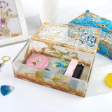 Square Flip-top Collection Box Resin Silicone Mold