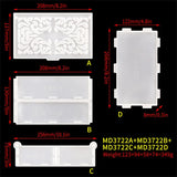 Square Flip-top Collection Box Resin Silicone Mold