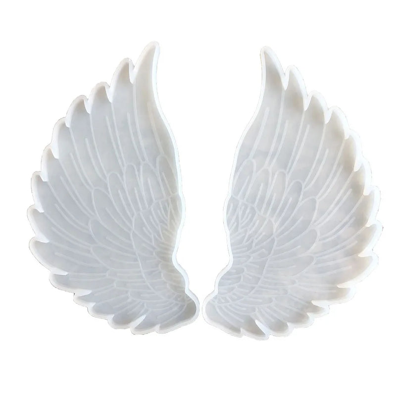 DIY Mirror Wings Resin Mold Coaster Swing Table Silicone Mold