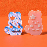 DIY Mobile Phone Holder Epoxy Resin Mold Rabbit Bear Mirror Silicone Mold