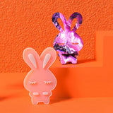 DIY Mobile Phone Holder Epoxy Resin Mold Rabbit Bear Mirror Silicone Mold