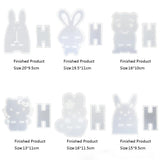 DIY Mobile Phone Holder Epoxy Resin Mold Rabbit Bear Mirror Silicone Mold