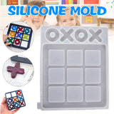DIY Mold X O Shape Board Game Silicone Resin Mold Kit Modern Farmhouse Porch Dec
