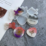 Silicone Mold for DIY Fish Bone Kitten Pendant Key Ring