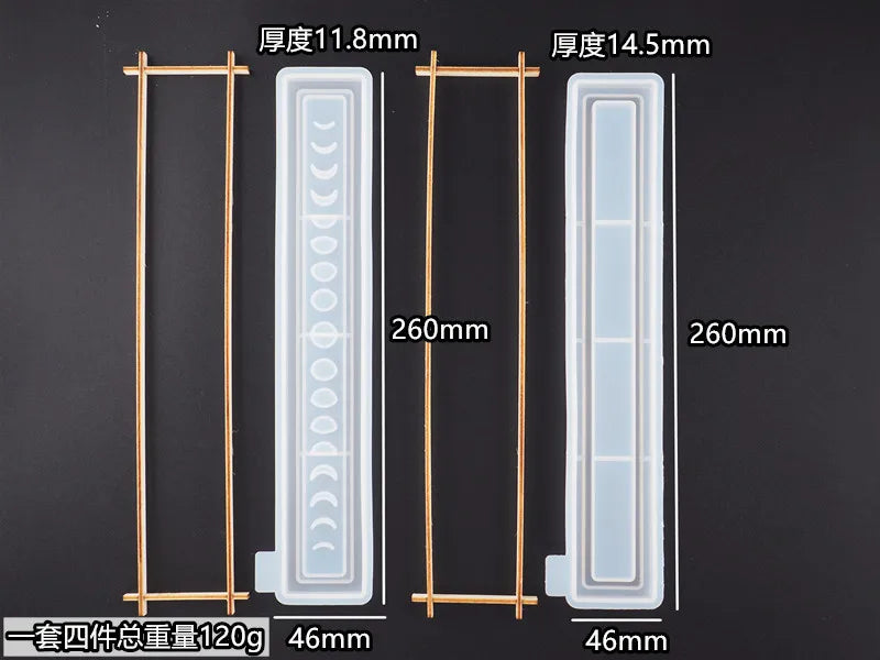 DIY Moon Phase Storage Box Mold for Jewelry Resin Craft