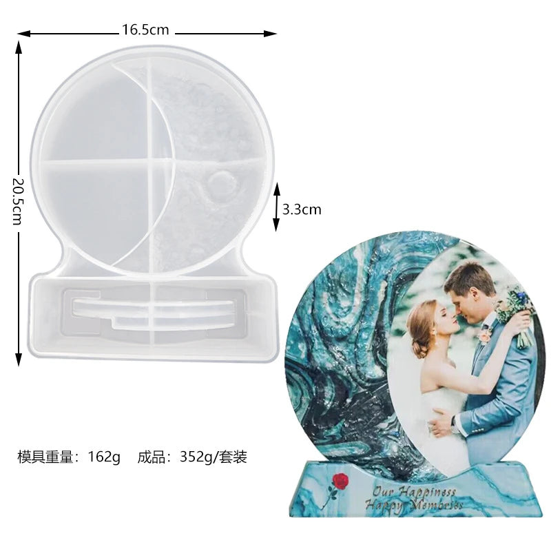 Moon Photo Frame Epoxy Resin Mold