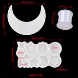 Moon Star Wind Chimes Silicone Mold for Resin Art