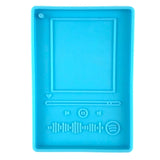 DIY Music Player Silicone Keychain Mold with Hole Pendant Resin Mould