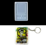 DIY Music Player Silicone Keychain Mold with Hole Pendant Resin Mould