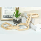 Natural Baby Molar Toys Beech Chain Link Bohemian Style Crafts