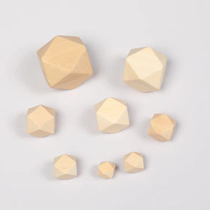 Eco-Friendly Octagonal Wooden Beads for Crafts and Jewelry Making