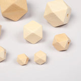 Eco-Friendly Octagonal Wooden Beads for Crafts and Jewelry Making