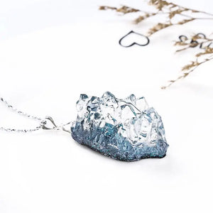 DIY Natural Druzy Gem Resin Mold Quartz Rock Cluster Pendant Mold Resin Jewelry